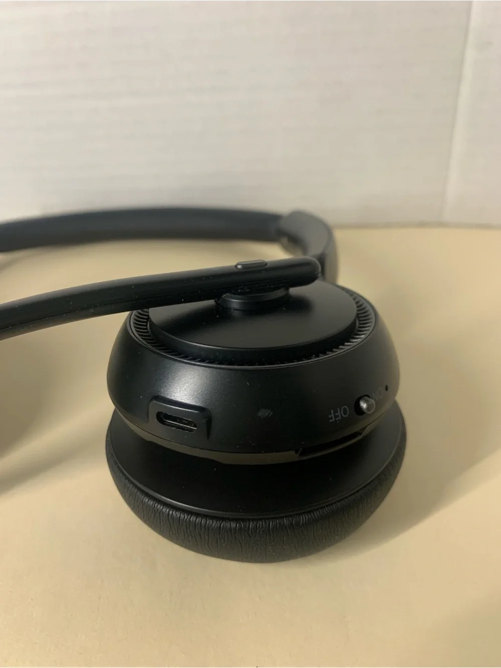 Wireless Over-Ear Headset with Boom Mic - Black